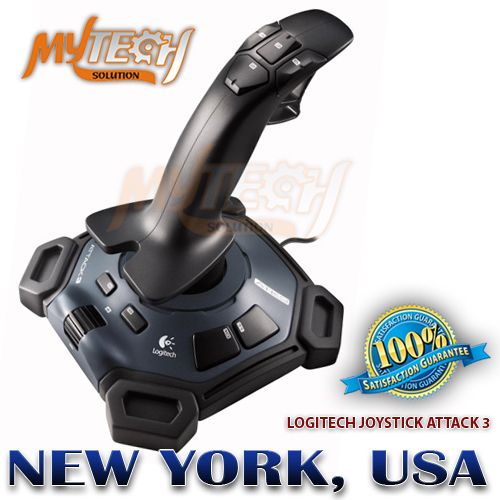   ATTACK 3 USB JOYSTICK GAMING CONTROLLER FOR PC AND MAC WITH 11 BUTTONS