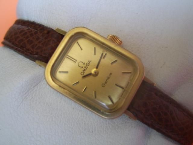 1970 OMEGA GENEVE LADIES MANUAL 17J CAL 485 GP + BUCKLE  