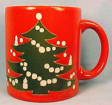 Vintage CHIRSTMAS TREE MUG Waechtersbach W Germany  