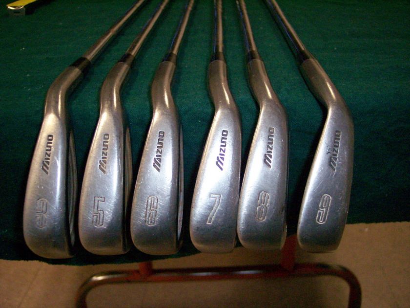 MIZUNO GOLD IRON SET #3,5,6,7,8,9, IRONS  