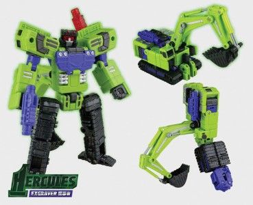 TRANSFORMERS Hercules DEVASTATOR Exgraver PO 01 NEW  