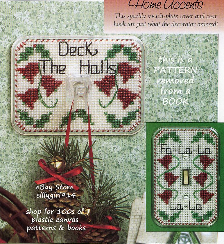 HOLIDAY HOME ACCENTS~Plastic Canvas PATTERN  