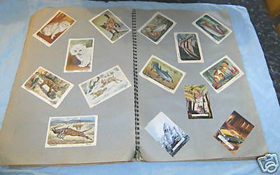 AA. ABOUT 155 CARDS STUCK IN SCRAP BOOK   1960s  