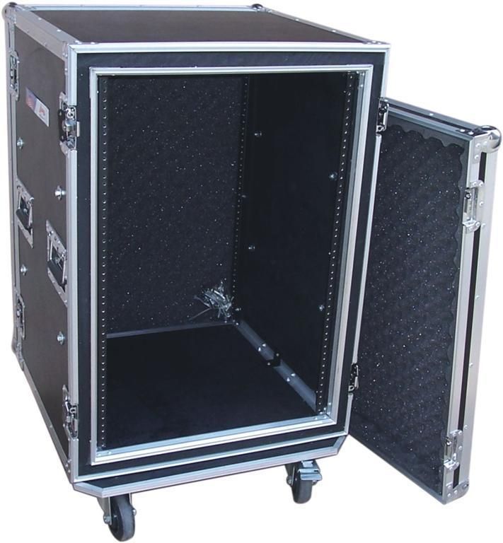 NEW 16 SPACE SHOCK PROOF ATA RACK AMP DJ CASE new 2010  