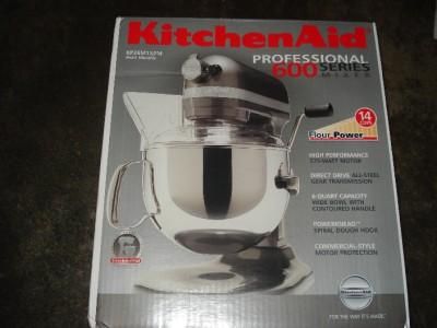 NEW KitchenAid Stand Mixer Pro 600 6Qt Pearl Metallic $50 CASH REBATE 