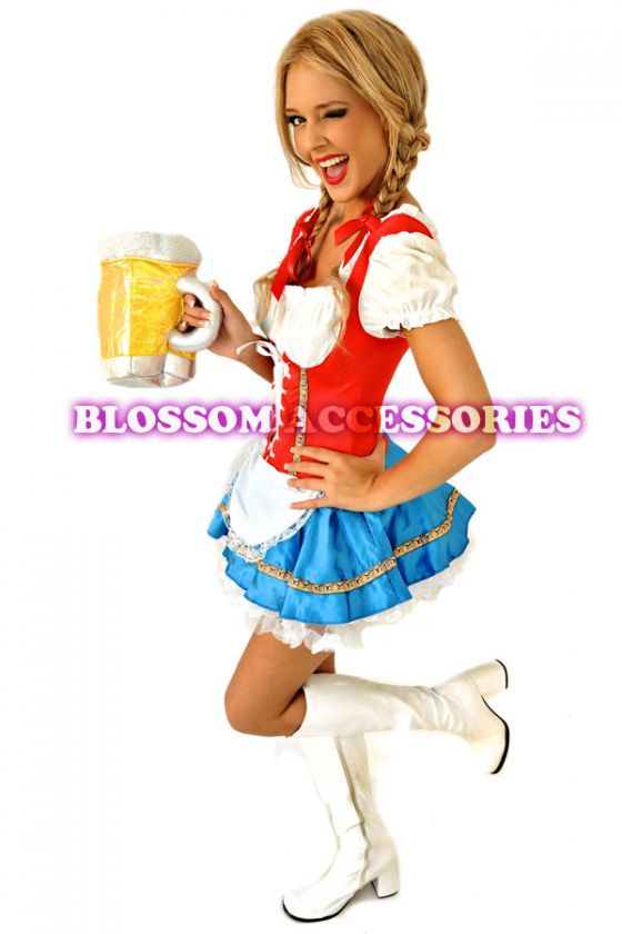   Maid Wench German Heidi Oktoberfest Gretchen Costume Outfit  