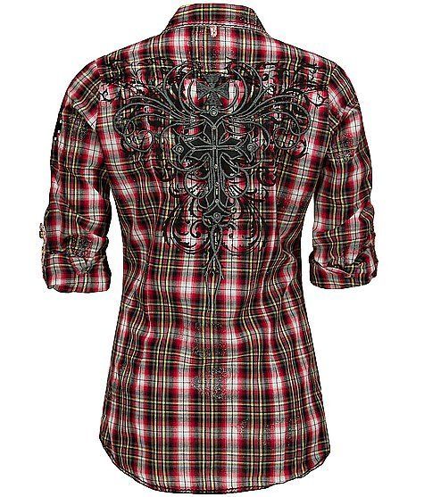 NWT Womens ROAR Brand JAX Button Front Shirt, M,L,XL  