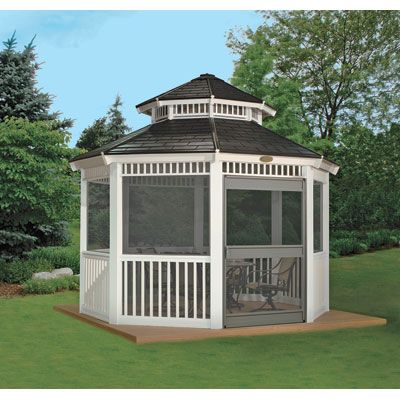 Suncast Gazebo Screen Kit For 12ft x 12ft Gazebos  New  