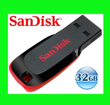 SANDISK CRUZER BLADE 32GB 32G USB Flash Pen Key Drive Disk Memory 