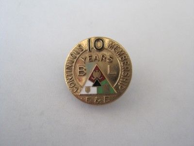 CONTINUOUS MEMBERSHIP 10 yrs PIN JOSTENS  