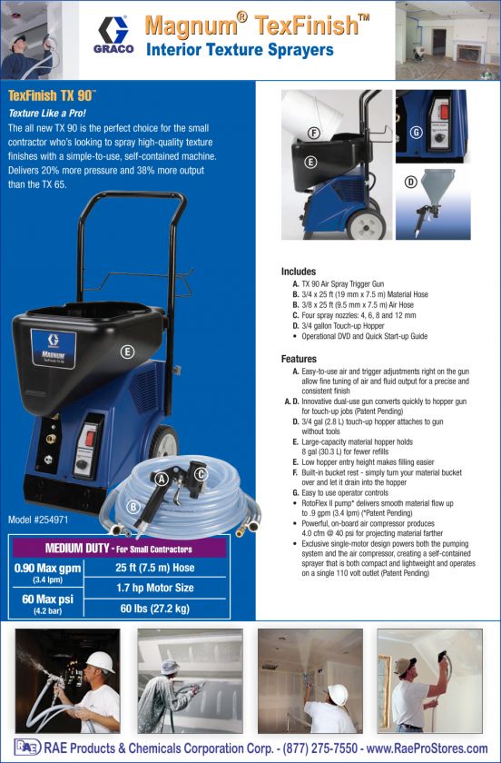 Graco Magnum TexFinish TX 90 Texture Sprayer   254971 633955201675 