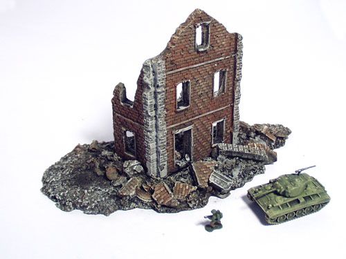 144 Unpainted Wargame Accessories   Tall building  