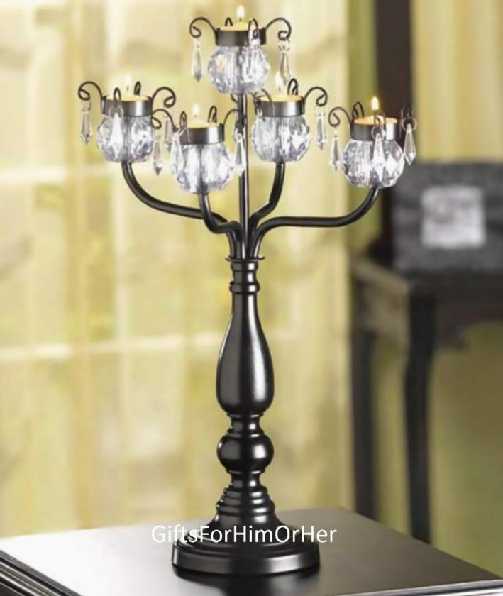 LARGE WEDDING CANDLE CENTERPIECES CANDELABRA 17 3/4 TALL  