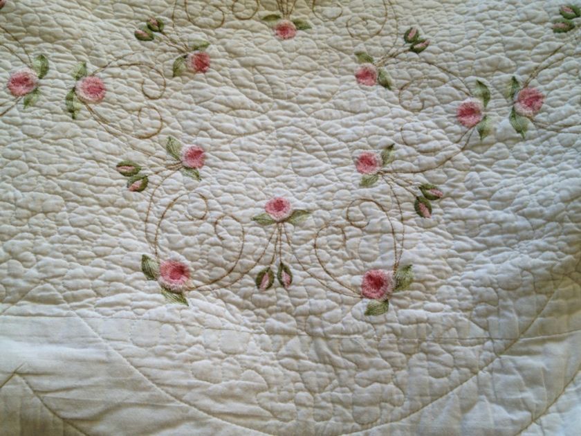 SHABBY COTTAGE FRENCH COUNTRY CHIC PINK ROSES KING ROMANTIC CHIC OMG 