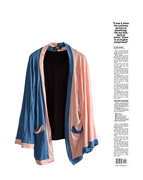   Cardigan Pink Blue Long Sleeve Tops Womens Shirt S M L XL Size  