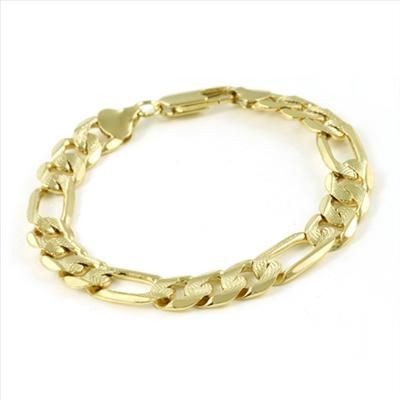 Classic Mens 24K Yellow Gold Filled Bracelet 8.26”  