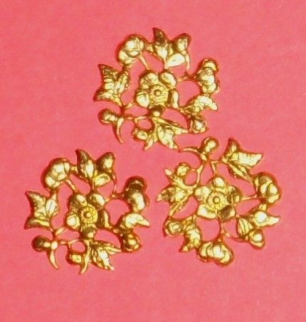 FILIGREE  BRASS UNPLATED   15MM 20 PIECE   8 8071  