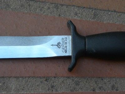 1987 Gerber Mark II Tactical Double Edged Knife Serial Number E6257S 