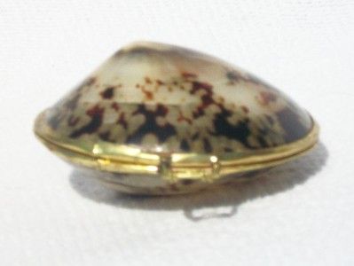 Hai Ge Ke Clam Shell Locket Seashell Box Pendant  