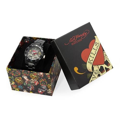 Brand New ED HARDY EHVP2BK Mens Watch Free US Shipping  