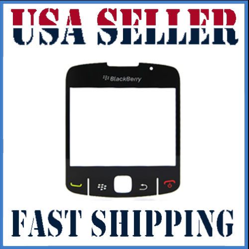 New BlackBerry 8520 8530 Black Lens Glass LCD Cover  