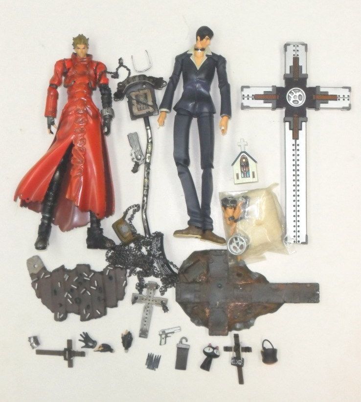 Revoltech 091 092 Trigun Vash Stampede Nicholas Figures  