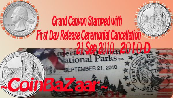 2010 D Grand Canyon BU event Cancelled First Day roll  