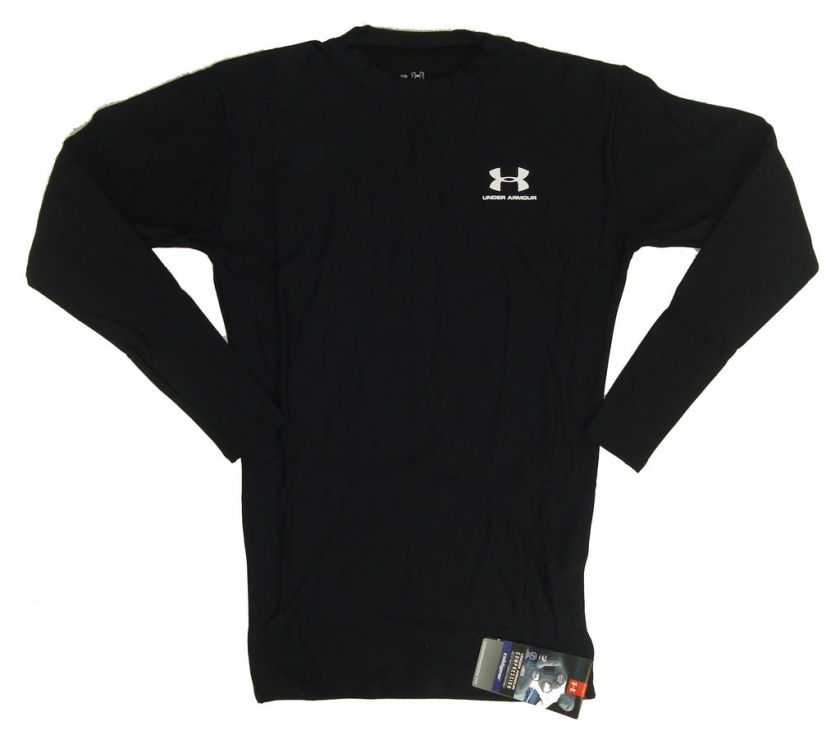 UNDER ARMOUR MENS COLDGEAR LONGSLEEVE CREW BLACK M XXL  