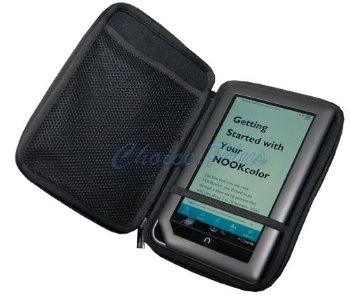  Nook Color ZIP PROTECTOR Hard Case Black  