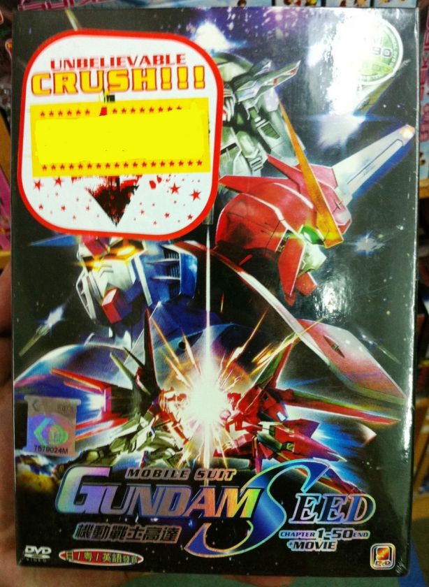 English Dub Mobile Suit Gundam Seed 1 50End + Movie 3DVD Boxset 