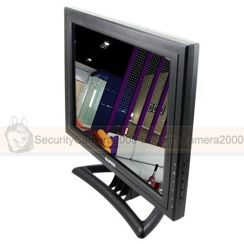 15 inch LCD Monitor with VGA HDMI for Security Surveillance