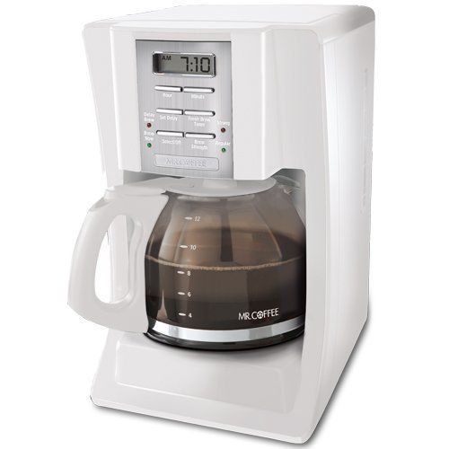 Mr. Coffee SJX20 12 Cup Programmable Coffeemaker White ??? Maker Cups 