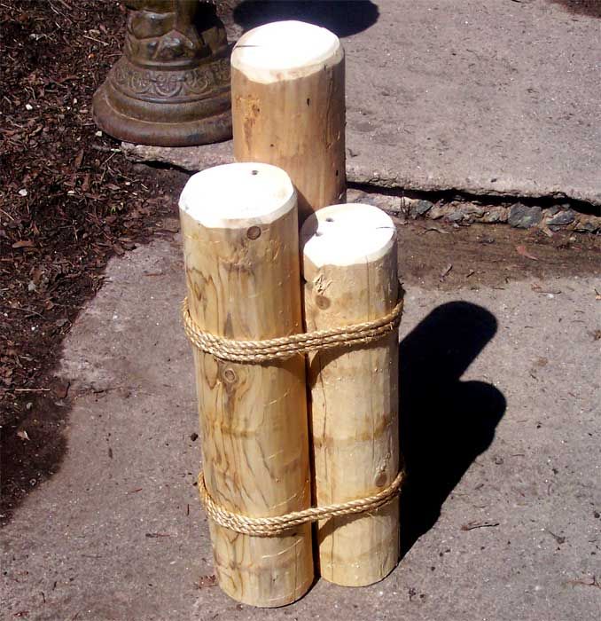 24Cedar Marine Pilings Nautical Coastal Decor  