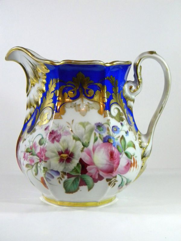 Old Paris Porcelain Antique Milk Pitcher  