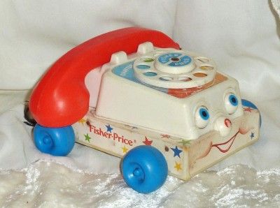 Vintage Fisher Price Chatter Phone Telephone Child Toy  