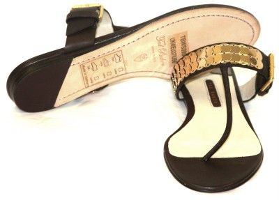 New in Box   $225 TED BAKER Pimale Chocolate Leather Sandals Size 6 