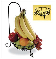 BANANA TREE FRUIT BASKET wrought iron NEW   