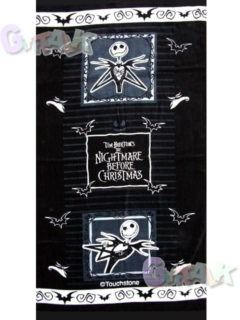   Nightmare Before Christmas Jack Cotton Bath Shower Towel #B 45x23