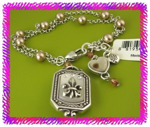 BRIGHTON Silver Pearls CHATELAINE Bracelet NWTag  