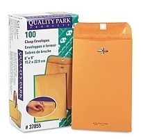   Clasp Envelope 6 x 9 Kraft Brown Gummed Flap Documents Booklet  