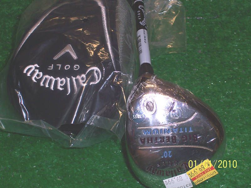 LRH NEW Callaway Golf Big Bertha Titanium 7 Wood Club  