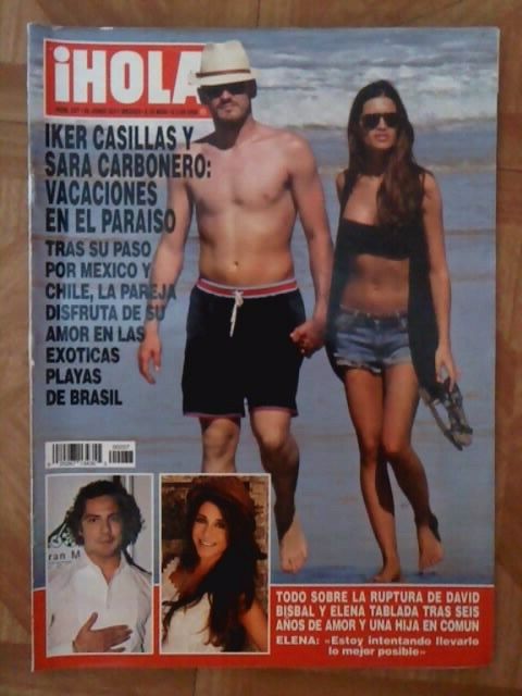 IKER CASILLAS SARA CARBONERO ELENA TABLADA NATALIA JIMENEZ mag HOLA 