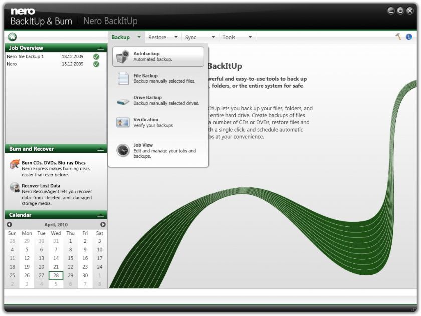 Protect all of your data with Nero BackItUp & Burn   Conveniently 