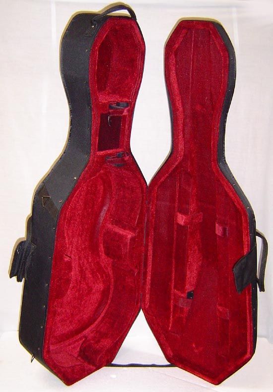 BEAUTIFUL 1/2 SIZE HARDSHELL FEATHERWEIGHT CELLO CASE W/WHEELS  