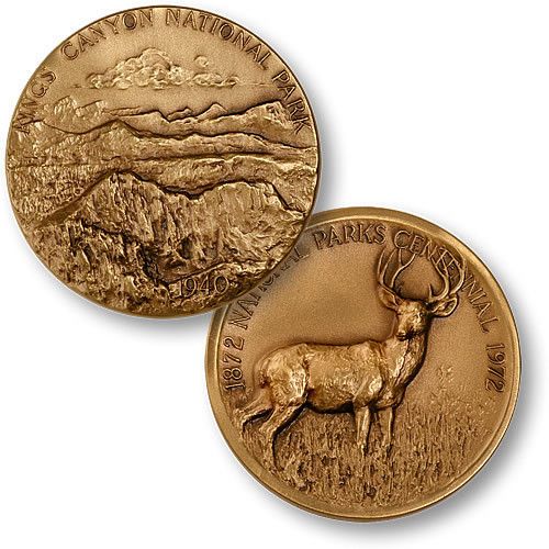 KINGS CANYON NATIONAL PARK BRONZE CHALLENGE COIN  