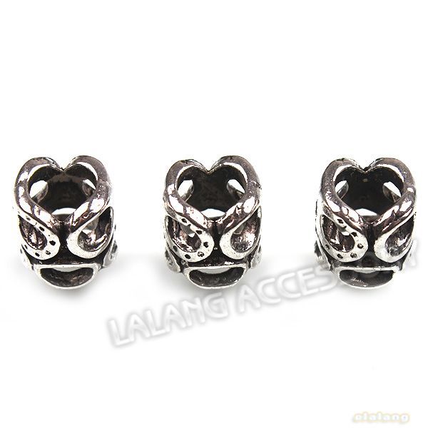   Fashion Mask Hollow European Alloy Beads Fit Charms Bracelet 151503