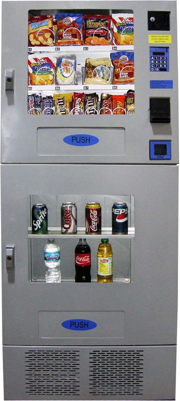 Combination Vending Machine, Soda, Snack Can, Bottle Candy Combo w 