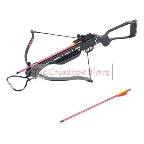 150 lbs 150lbs Metal Black Hunting Crossbow w/ 2 Bolts  