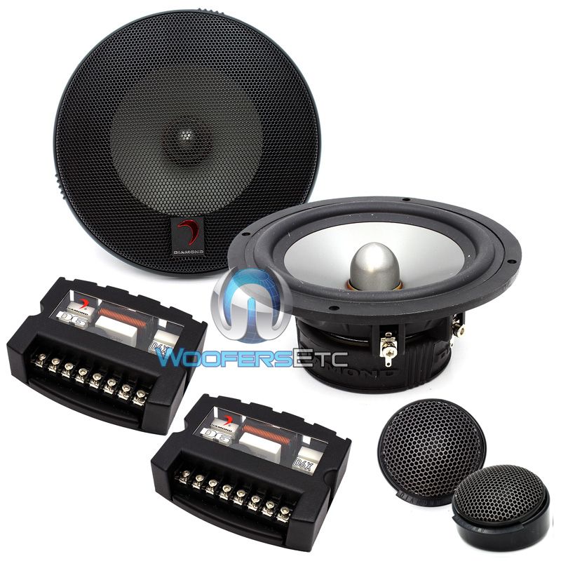   AUDIO 5.25 LOUD 2 WAY COMPONENT SPEAKERS MIDS TWEETERS CROSSOVERS