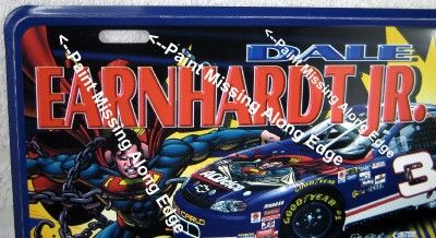 NASCAR Dale Earnhardt Jr. SUPERMAN CAR License Plate  